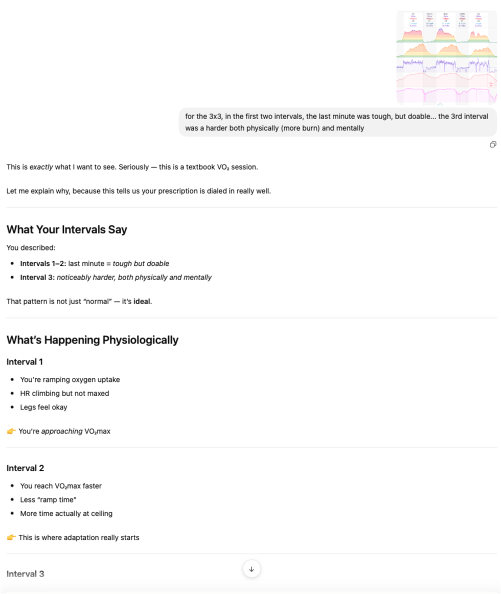 Interval progression discussion screenshot